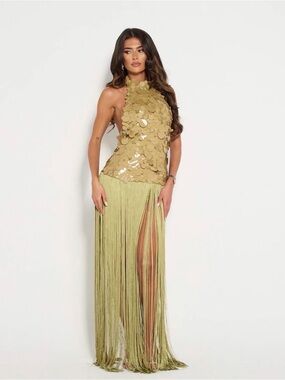 Aphrodite sequin fringe dress